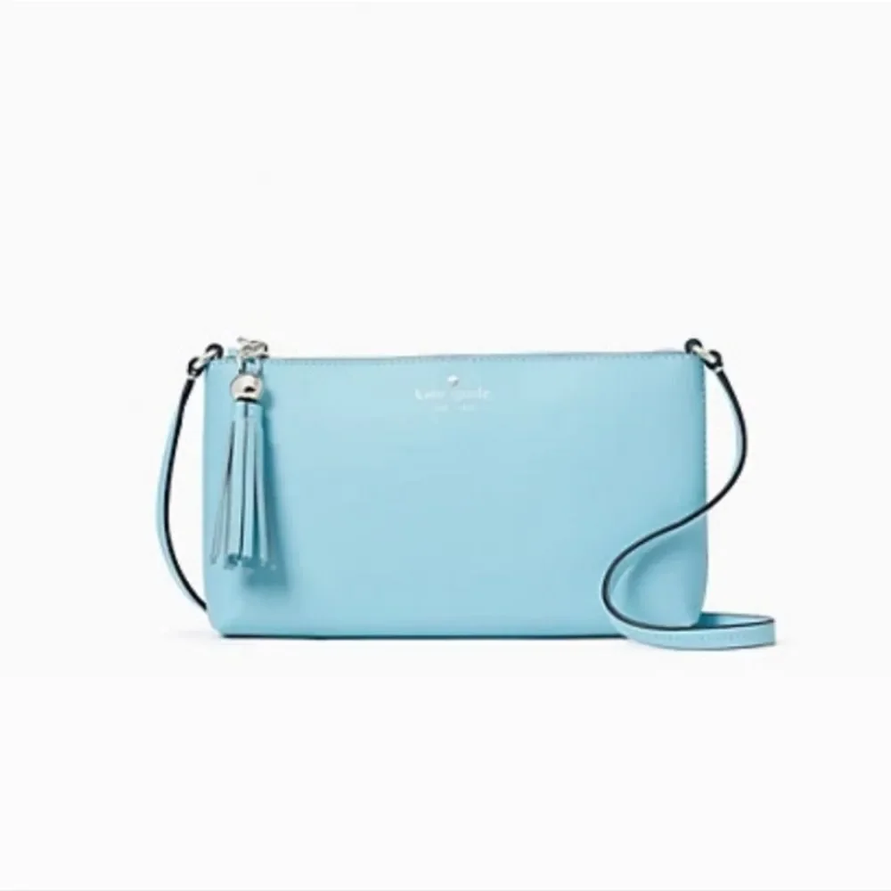 kate spade Light Blue Leather Crossbody Bag